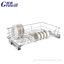 Home kitchen dish drainer, dish storage basket